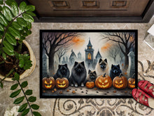 Load image into Gallery viewer, Keeshond Spooky Halloween Doormat - 24x36 Decorative Floor Mat – Indoor/Outdoor Rug with Artistic Flair
