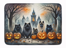 Load image into Gallery viewer, Keeshond Spooky Halloween Memory Foam Kitchen Mat