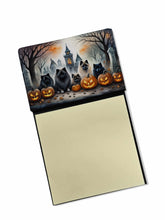 Load image into Gallery viewer, Keeshond Spooky Halloween Sticky Note Holder- Refiilable Desk Accessory Note Pad