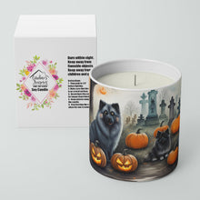 Load image into Gallery viewer, Keeshond Spooky Halloween Decorative Soy Candle