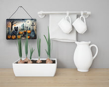 Load image into Gallery viewer, Keeshond Spooky Halloween Wall or Door Hanging Prints