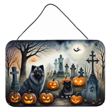 Load image into Gallery viewer, Keeshond Spooky Halloween Wall or Door Hanging Prints