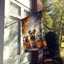 Load image into Gallery viewer, Norfolk Terrier Spooky Halloween House Flag