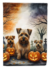 Load image into Gallery viewer, Norfolk Terrier Spooky Halloween House Flag