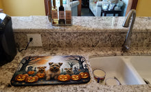 Load image into Gallery viewer, Norfolk Terrier Spooky Halloween Dish Drying Mat