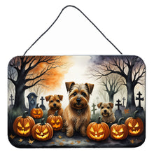Load image into Gallery viewer, Norfolk Terrier Spooky Halloween Wall or Door Hanging Prints