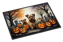 Load image into Gallery viewer, Norfolk Terrier Spooky Halloween Doormat -  18x27 Decorative Floor Mat – Indoor/Outdoor Rug