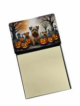 Load image into Gallery viewer, Norfolk Terrier Spooky Halloween Sticky Note Holder- Refiilable Desk Accessory Note Pad