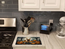 Load image into Gallery viewer, Norwich Terrier Spooky Halloween Glass Cutting Boards – Durable, Decorative Kitchen Art Large