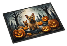 Load image into Gallery viewer, Norwich Terrier Spooky Halloween Doormat -  18x27 Decorative Floor Mat – Indoor/Outdoor Rug