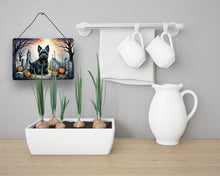 Load image into Gallery viewer, Scottish Terrier Spooky Halloween Wall or Door Hanging Prints