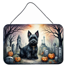 Load image into Gallery viewer, Scottish Terrier Spooky Halloween Wall or Door Hanging Prints