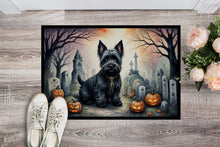 Load image into Gallery viewer, Scottish Terrier Spooky Halloween Doormat -  18x27 Decorative Floor Mat – Indoor/Outdoor Rug