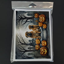Load image into Gallery viewer, Shar Pei Spooky Halloween Greeting Cards -  Blank Note Cards – 8-Pack of Artist-Designed Cards with Envelopes