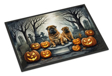 Load image into Gallery viewer, Shar Pei Spooky Halloween Doormat -  18x27 Decorative Floor Mat – Indoor/Outdoor Rug