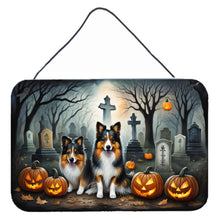 Load image into Gallery viewer, Sheltie Spooky Halloween Wall or Door Hanging Prints