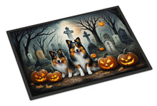 Load image into Gallery viewer, Sheltie Spooky Halloween Doormat - 24x36 Decorative Floor Mat – Indoor/Outdoor Rug with Artistic Flair