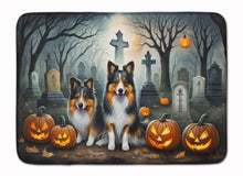 Load image into Gallery viewer, Sheltie Spooky Halloween Memory Foam Kitchen Mat
