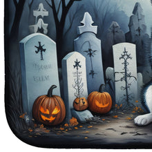Load image into Gallery viewer, Siberian Husky Spooky Halloween Dish Drying Mat