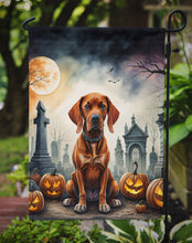 Load image into Gallery viewer, Vizsla Spooky Halloween Garden Flag – Dog in Cemetery Scene