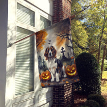 Load image into Gallery viewer, Welsh Springer Spaniel Spooky Halloween House Flag