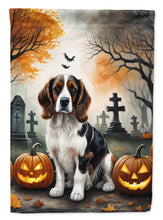 Load image into Gallery viewer, Welsh Springer Spaniel Spooky Halloween House Flag