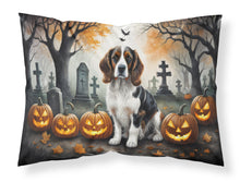 Load image into Gallery viewer, Welsh Springer Spaniel Spooky Halloween Fabric Standard Pillowcase – Artistic Decorative Front, White Back