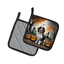 Load image into Gallery viewer, Welsh Springer Spaniel Spooky Halloween Pot Holders - Set of 2 Decorative Kitchen Helpers | Made in the USA