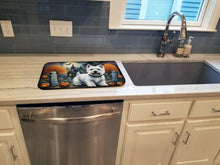 Load image into Gallery viewer, Westie Spooky Halloween Dish Drying Mat