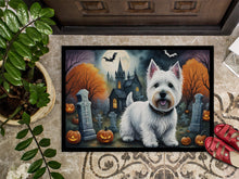 Load image into Gallery viewer, Westie Spooky Halloween Doormat - 24x36 Decorative Floor Mat – Indoor/Outdoor Rug with Artistic Flair