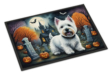 Load image into Gallery viewer, Westie Spooky Halloween Doormat -  18x27 Decorative Floor Mat – Indoor/Outdoor Rug