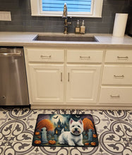 Load image into Gallery viewer, Westie Spooky Halloween Memory Foam Kitchen Mat