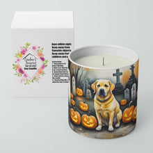 Load image into Gallery viewer, Yellow Labrador Retriever Spooky Halloween Decorative Soy Candle