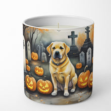 Load image into Gallery viewer, Yellow Labrador Retriever Spooky Halloween Decorative Soy Candle