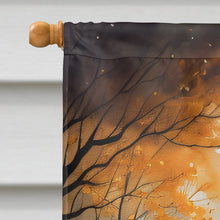 Load image into Gallery viewer, Yellow Labrador Retriever Spooky Halloween House Flag