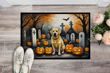 Load image into Gallery viewer, Yellow Labrador Retriever Spooky Halloween Doormat - 24x36 Decorative Floor Mat – Indoor/Outdoor Rug with Artistic Flair