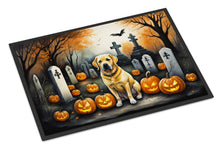 Load image into Gallery viewer, Yellow Labrador Retriever Spooky Halloween Doormat - 24x36 Decorative Floor Mat – Indoor/Outdoor Rug with Artistic Flair