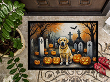 Load image into Gallery viewer, Yellow Labrador Retriever Spooky Halloween Doormat -  18x27 Decorative Floor Mat – Indoor/Outdoor Rug