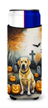 Load image into Gallery viewer, Yellow Labrador Retriever Spooky Halloween Slim Can Huggers – Fun, Functional Drink Coolers for Every Occasion