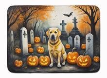 Load image into Gallery viewer, Yellow Labrador Retriever Spooky Halloween Memory Foam Kitchen Mat