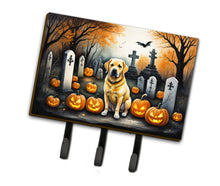 Load image into Gallery viewer, Yellow Labrador Retriever Spooky Halloween Leash or Key Holder
