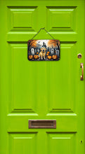 Load image into Gallery viewer, Yellow Labrador Retriever Spooky Halloween Wall or Door Hanging Prints