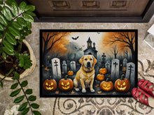 Load image into Gallery viewer, Yellow Labrador Retriever Spooky Halloween Doormat -  18x27 Decorative Floor Mat – Indoor/Outdoor Rug