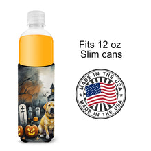 Load image into Gallery viewer, Yellow Labrador Retriever Spooky Halloween Slim Can Huggers – Fun, Functional Drink Coolers for Every Occasion