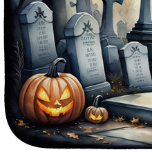 Load image into Gallery viewer, Yorkshire Terrier Spooky Halloween Dish Drying Mat