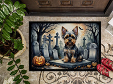 Load image into Gallery viewer, Yorkshire Terrier Spooky Halloween Doormat - 24x36 Decorative Floor Mat – Indoor/Outdoor Rug with Artistic Flair