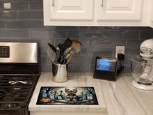 Load image into Gallery viewer, Yorkshire Terrier Spooky Halloween Glass Cutting Boards – Durable, Decorative Kitchen Art Large