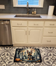 Load image into Gallery viewer, Yorkshire Terrier Spooky Halloween Memory Foam Kitchen Mat