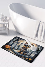 Load image into Gallery viewer, Yorkshire Terrier Spooky Halloween Memory Foam Kitchen Mat