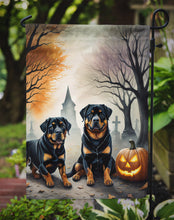Load image into Gallery viewer, Rottweiler Spooky Halloween Garden Flag – Dog in Cemetery Scene